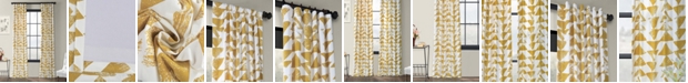 Exclusive Fabrics & Furnishings Triad Printed Cotton Twill 50" x 108" Curtain Panel